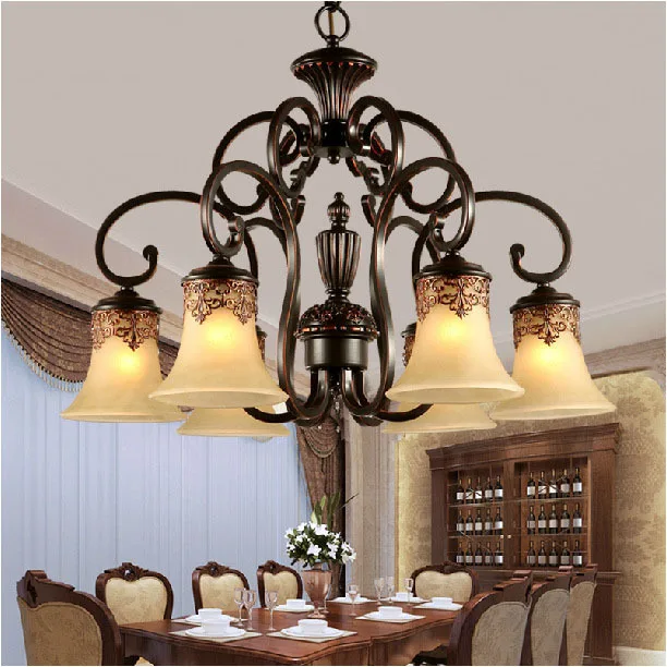 Новое поступление 2018 популярная роскошная люстра в европейском стиле с 6