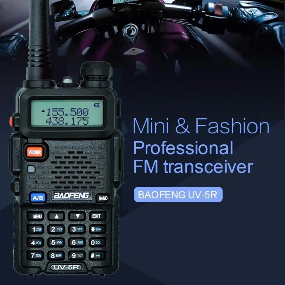 Рация Baofeng UV-5R 136-174/400-520 МГц 5 Вт УКВ Двухдиапазонный портативный двухсторонний