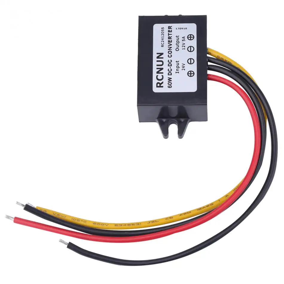 DC24V 12V 60 Вт умный Регулируемый понижающий модуль питания регулятор напряжения 5A