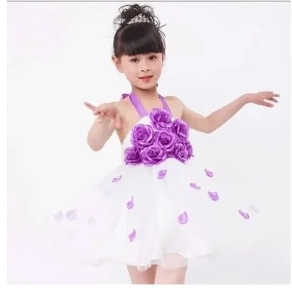 Детское платье для латинских танцев Детский костюм бальных Современное девочек