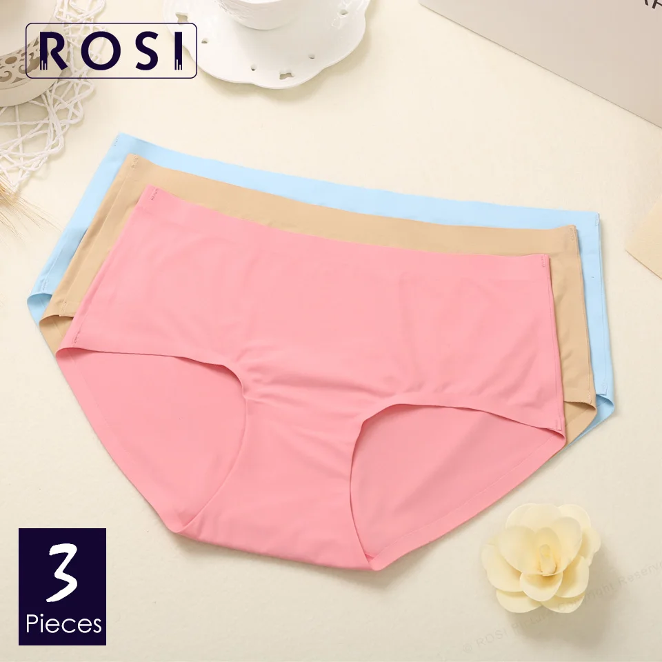 Ультра тонкие Бесшовные Трусики Женщины Sexy Ice Silk Нижнее Белье Трусы Женские
