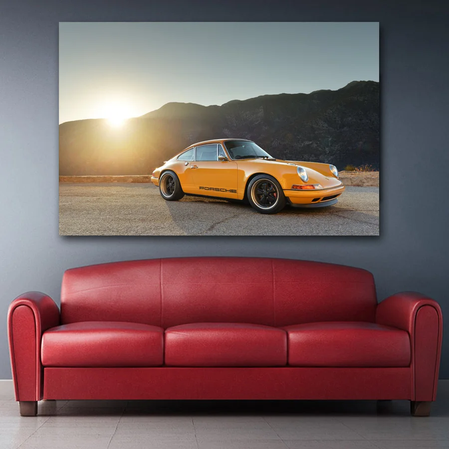 2010 Singer 911 Винтаж автомобиля стены в искусстве Плакаты и художественная печать на