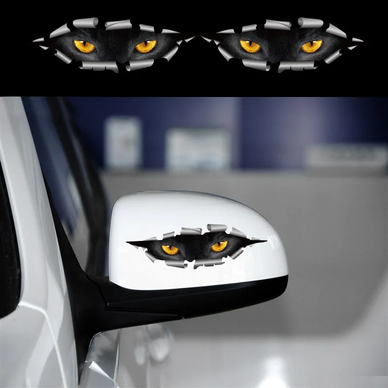 3D глаза Пекина Монстр Автомобиль Стайлинг Водонепроницаемая модная наклейка на