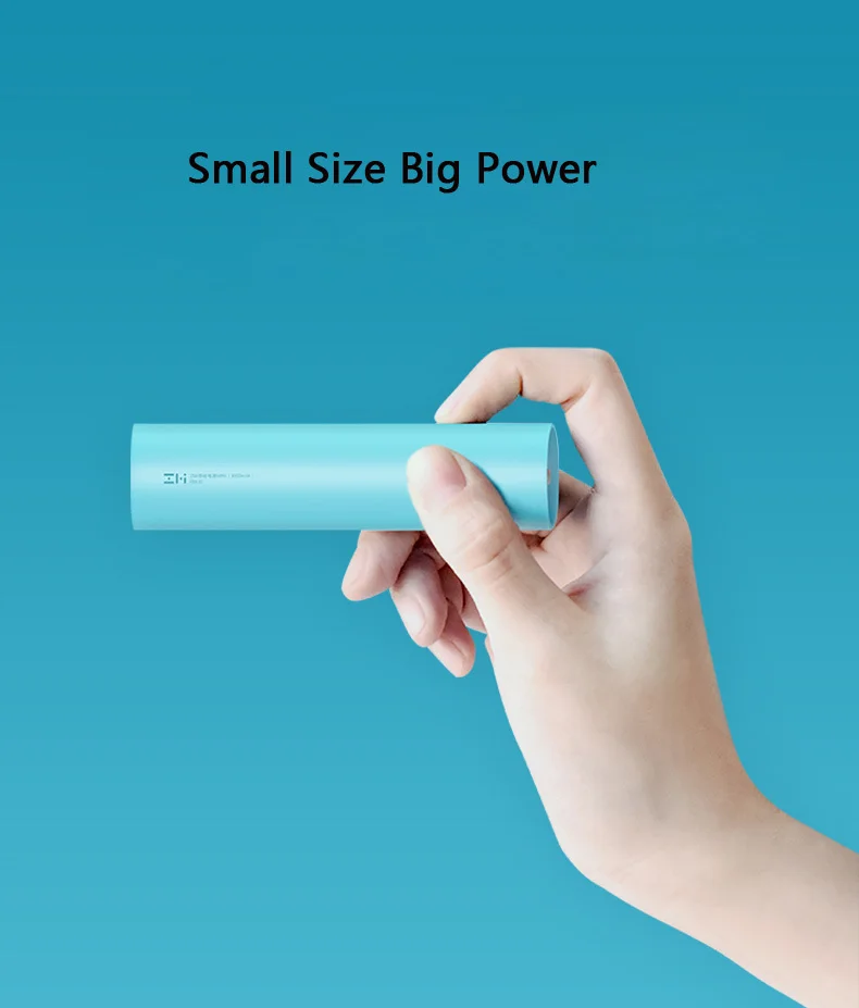 xiaomi ZMI Mini power Bank, перезаряжаемый внешний аккумулятор 18650 мА/ч, мини внешний аккумулятор xiaomi, портативная зарядка для телефона