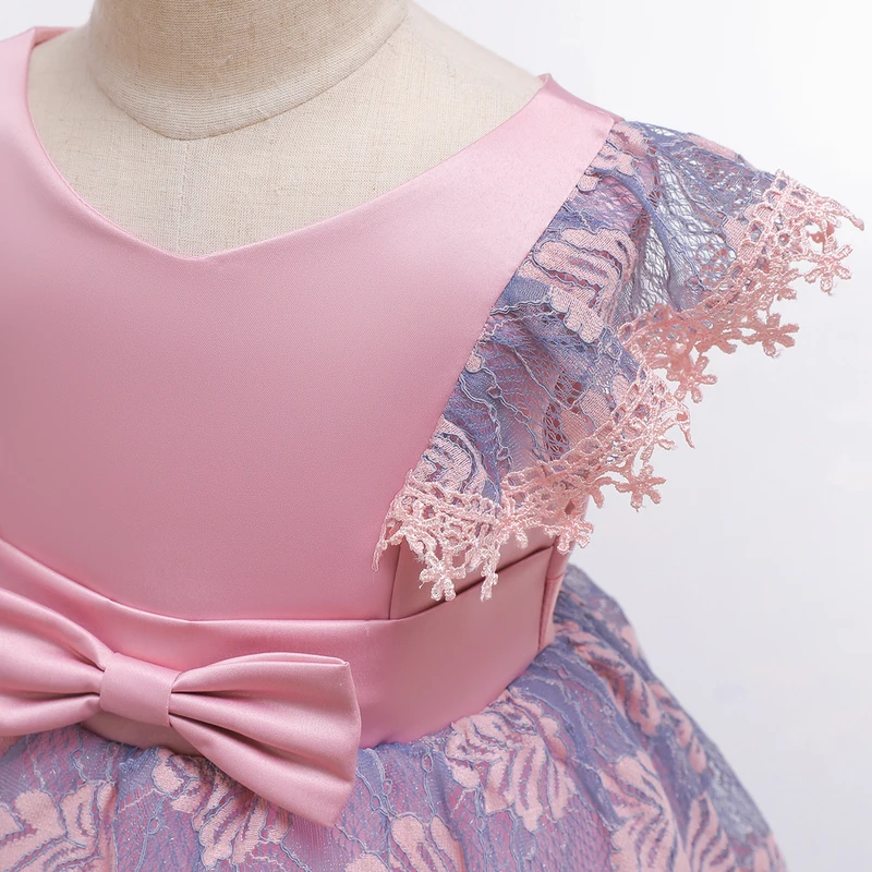 New Lace Baby Girls Dress Princess Wedding Party Kids Dresses For Prom Gown 2019 Formal Children Evening Clothing 10 Years | Детская