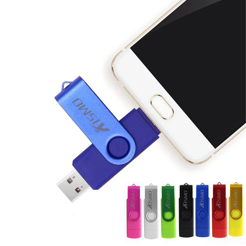 Цветной флеш накопитель Kismo USB 2 0 8 Гб 16 64 OTG металлический для Samsung S6 S7 Edge Sony Z3 Z4 Z5|USB