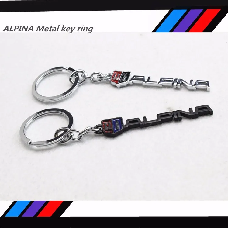 50 шт. высокое качество ALPINA 3D сплав брелок автомобиль логотип эмблема Авто Брелок