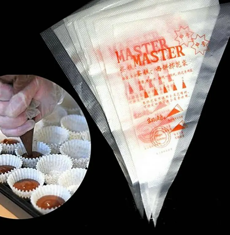non-slip squeezing Disposable Bag 100 pcs Cake Decorating Icing Pastry Piping nozzles for chocolate cream bakery accessories |