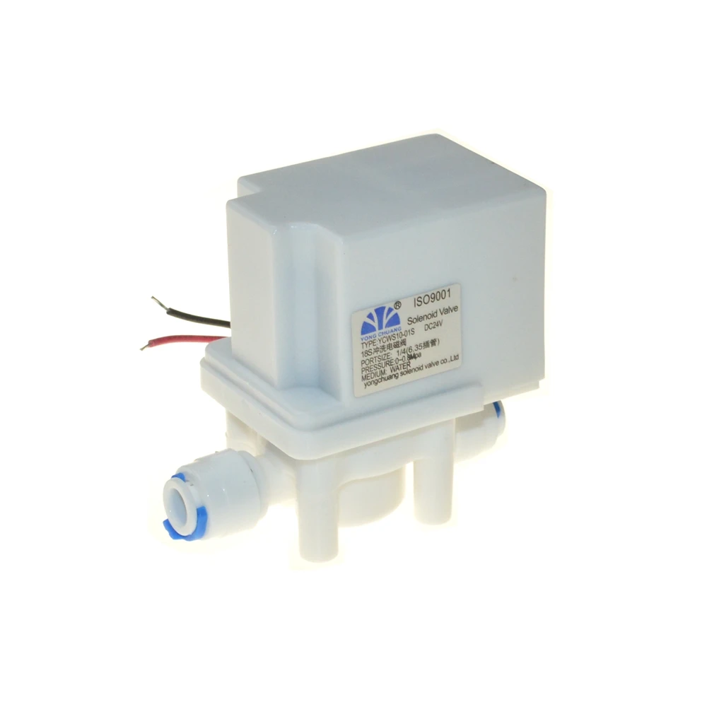 24VDC 1/4 &quotNC пластиковый Электрический Соленоидный клапан 18 секунд автоматический