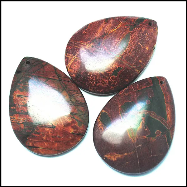 3pcs nature red stone pendants teardrops size 50x35mm charms necklace free shipping diy beads accessories for jewelry making | Украшения и