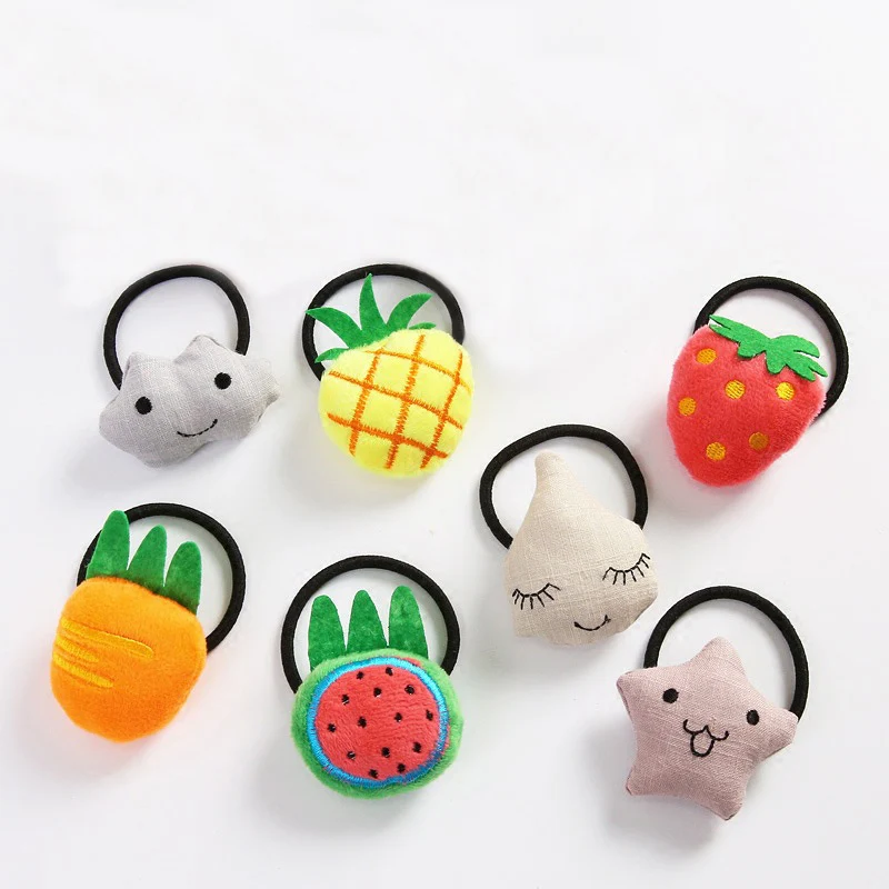 Распродажа 1 шт. симпатичная мультяшная Милая резинка для волос с фруктами