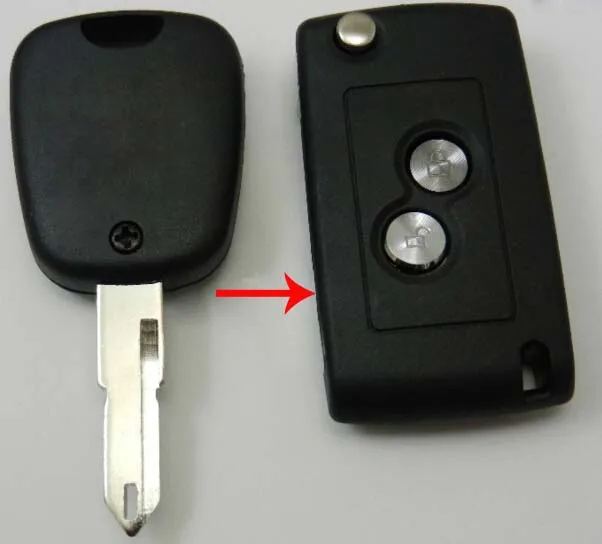 

Modified Flip Folding Car Key Blanks for Citroen C2 2 Buttons Remote Key Shell Case