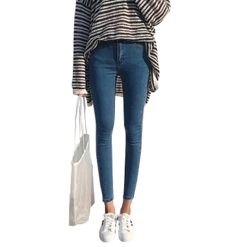 Женские облегающие джинсы брюки карандаш Корейская одежда|Узкие джинсы| |