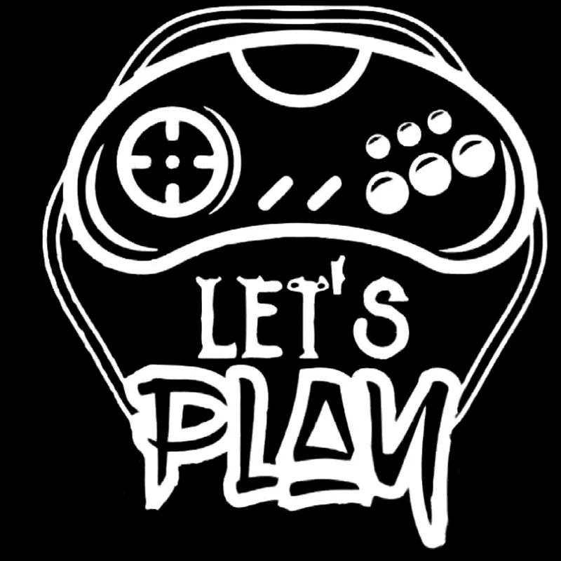 YJZT 13 5 см * 14 Let is Play Decal виниловая черная/Серебристая Наклейка на автомобиль |