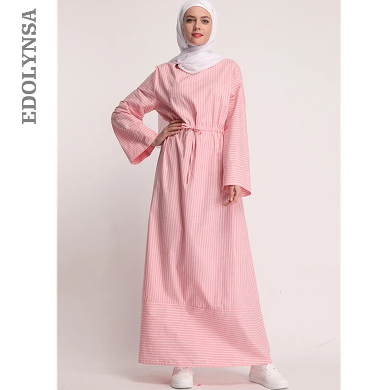 Женское длинное мусульманское платье Abaya Дубай кафтан исламский хиджаб вечерние