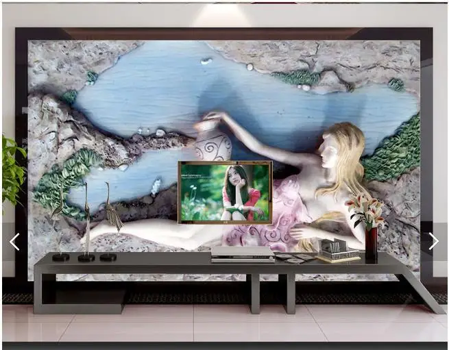 Пользовательские фото обои 3d настенные фрески Европейская красота тело фон