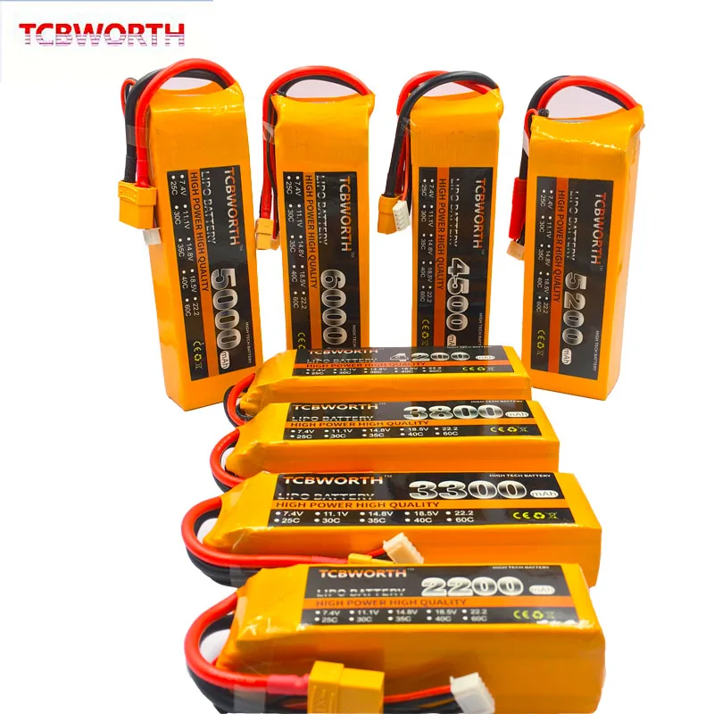 5S RC игрушки литий полимерный аккумулятор 18 5 V 3000 3300 3500 4200 5000 6000 мА/ч 25C 35C 60C для Ду