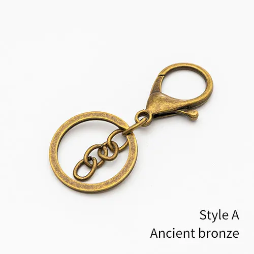 Ancient-bronze 5 шт./лот, цинковый сплав, пряжка омаров, брелок, подвеска, сумка, металлические ювелирные изделия, аксессуары - Цвет: Ancient-bronze