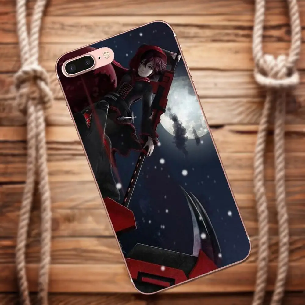 Vvcqod Луна Rwby Ruby Rose аниме для девочек Форма huawei G8 Honor 5C 5X6 6X7 8 9 Y5II Коврики P7 P8 P9 P10 P20 Lite