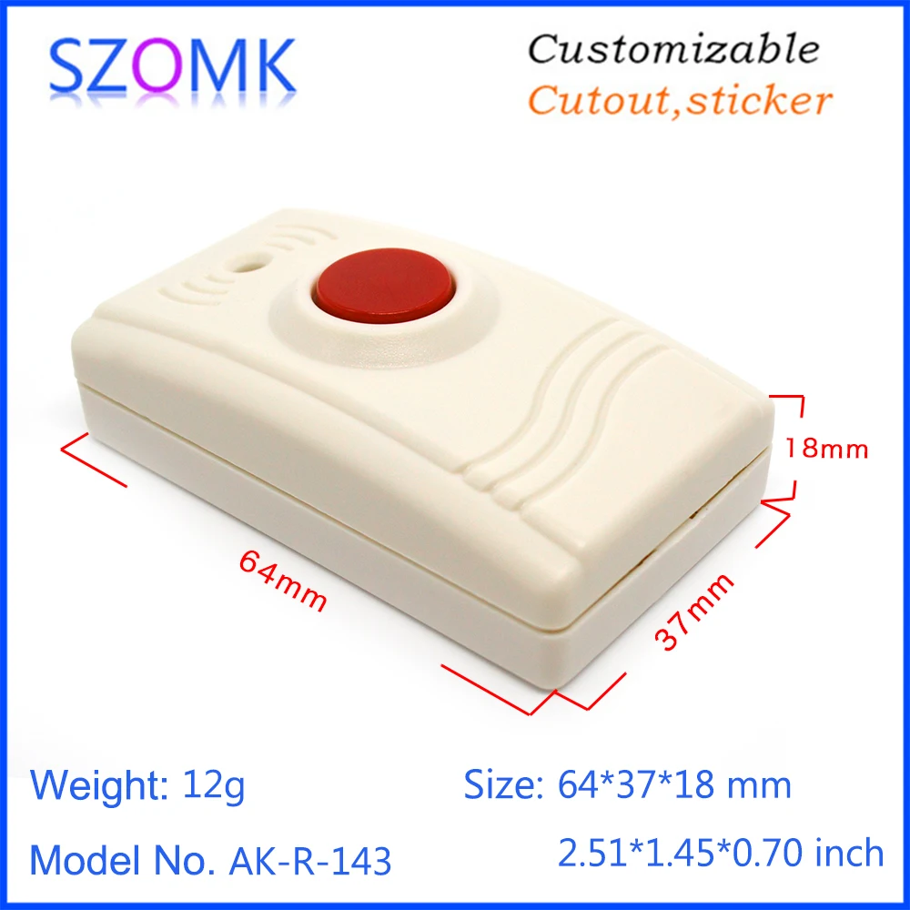 Пластиковый корпус для контроля доступа с сигнализацией szomk 1 шт. 64*37*18 мм