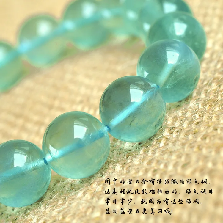 

Natural Fluorite Stone Beaded Bracelets, Fine Gemstone Beads Bracelets Jewelry For women Gifts with certificate Drop Shipping