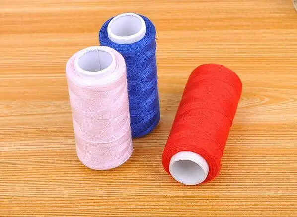 200 ярдов/рулон цветная полиэфирная швейная машинка|sewing line|sewing threadhand sewing thread |