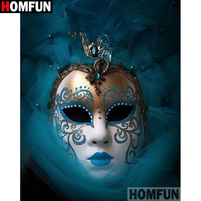 Алмазная живопись HOMFUN A19690 полноразмерная/круглая 5D картина сделай сам с