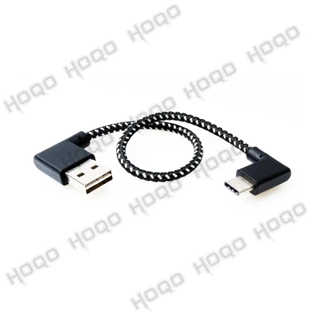 USB c тканый 2 0 штекер на левый угол тип кабель двусторонний правый 90 градусов usbc