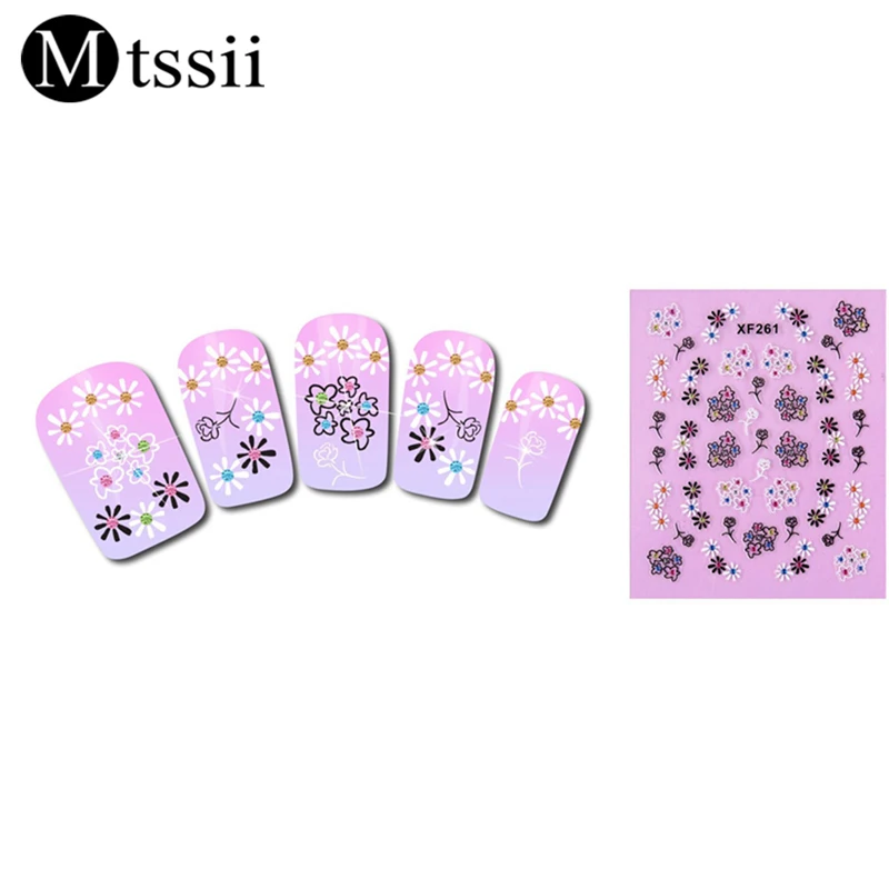 Mtssii 3D DIY мульти pattern ногтей Книги по искусству Стикеры модные клей для аксессуары