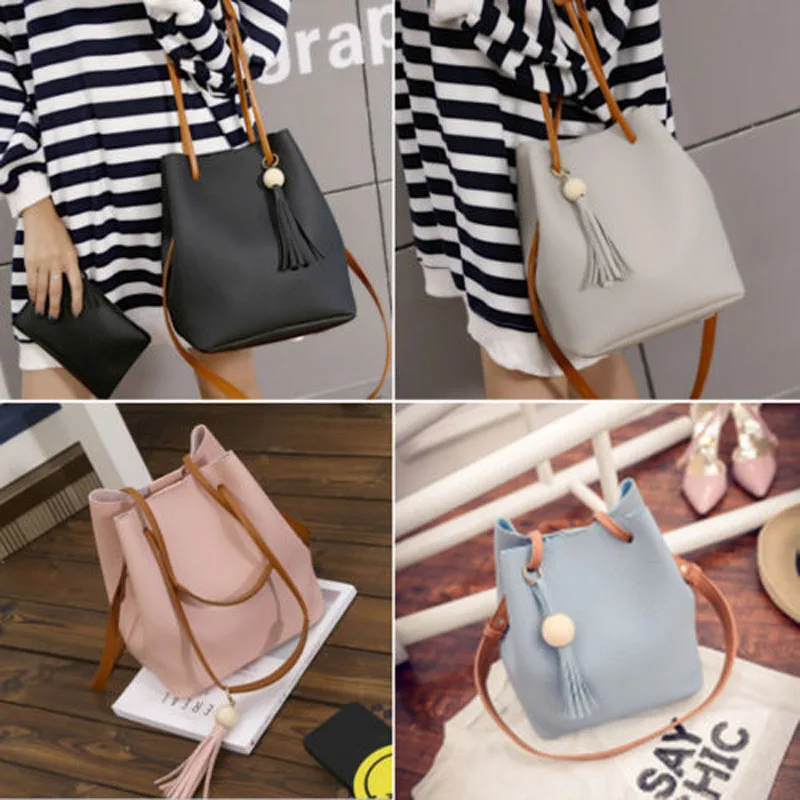 

2019 New Brand Fashion Women Designer PU Leather Pure Tote Handbag Shoulder Bag Long Adjustable Handle