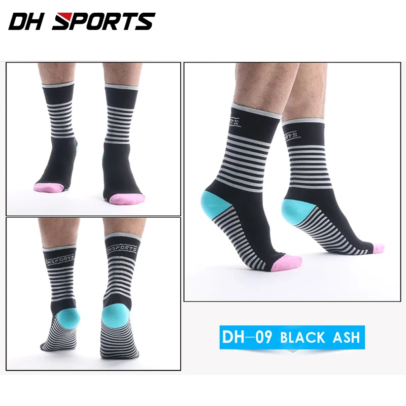DH SPORTS Professional New Cycling socks funky thermal Knee- High Sports Running windproof Compression Road bike Socks | Спорт и