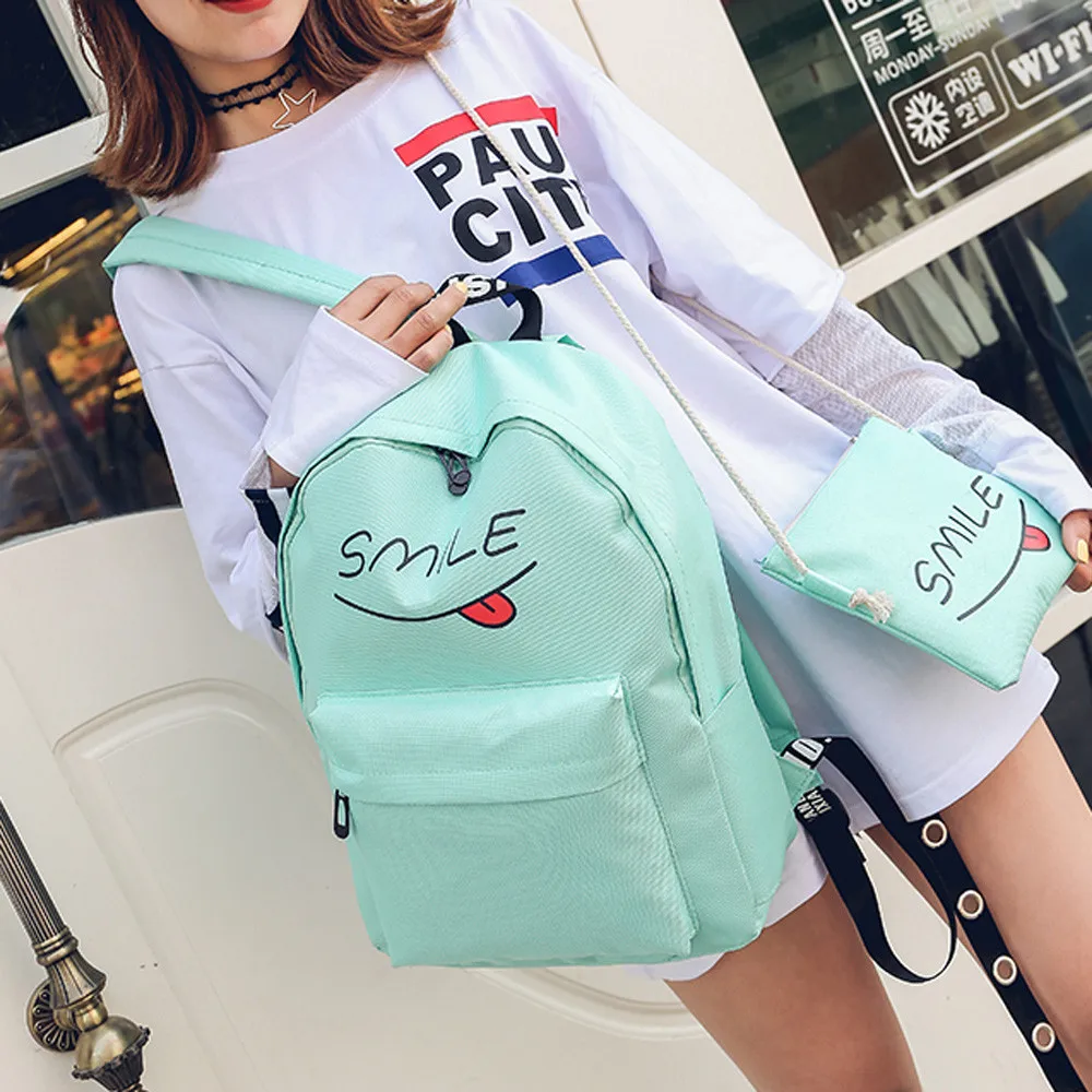 3 комплекта Для женщин девочек школьная сумка рюкзак сумочка|travel backpack|travel bag womenwomen