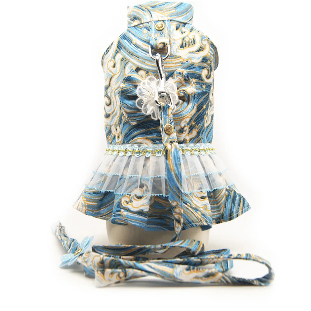 Платье-пачка в японском стиле для собак одежда любителей рубашка жилет жгут