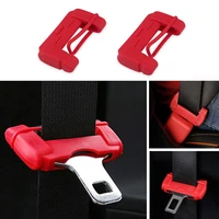 universal car safety belt buckle covers padding anti scratch silicon seat padding interior accessories belt buckle protector