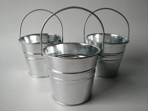 Белое/серебристое свадебное ведро оловянные парусы металлический плантатор