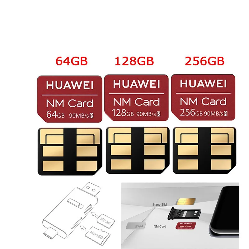Nano карта памяти 90 МБ/с./с 100% оригинал для Huawei Mate 20/20 Pro/20X /P30/P30 Pro 64/128/256