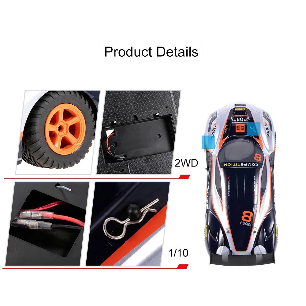 Wltoys L209 1/10 2 4G 2WD 35 км/ч матовый гоночный Радиоуправляемый автомобиль на плоской