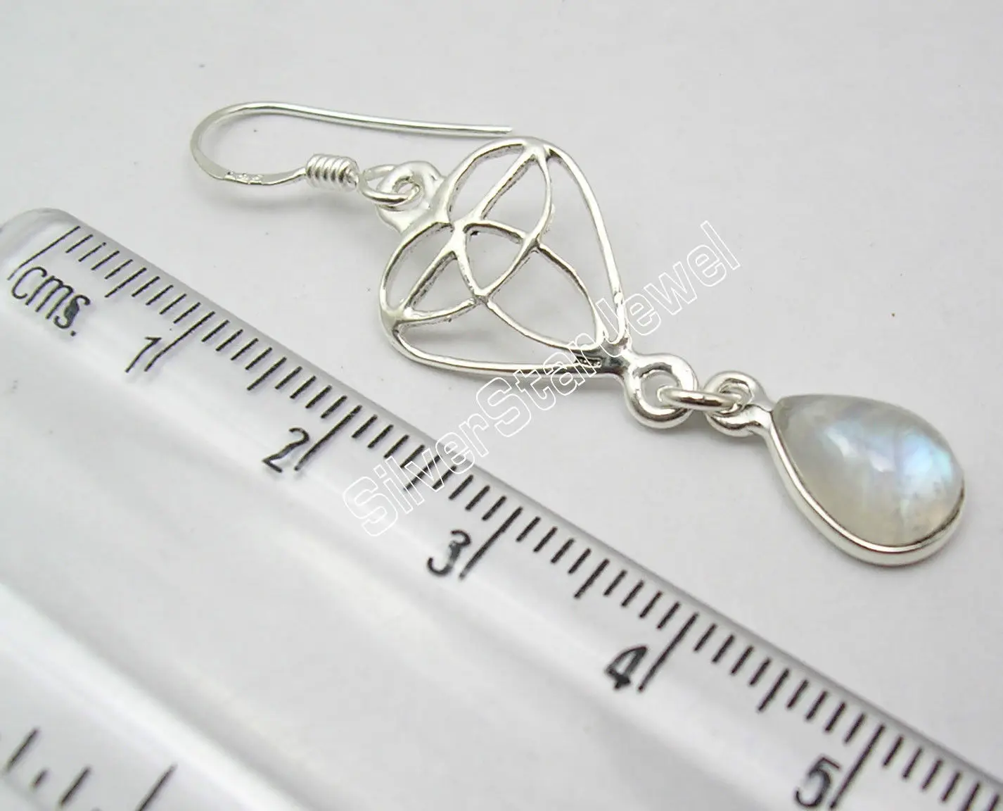 Красивые серьги подвески с радужным лунным камнем 4 7 см|dangle earrings|earrings danglesilver earrings