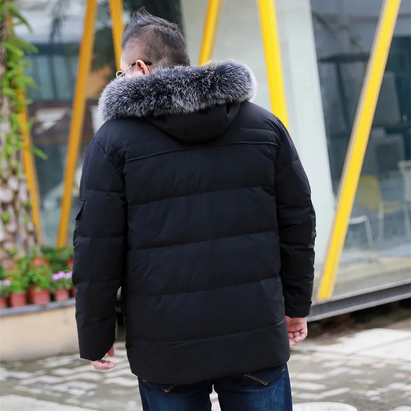 

2019 Winter Men's Large size 10XL Collar Large Cotton jacket Winter Clothes Fashion trend with Fur Collar jacket for 170kg men