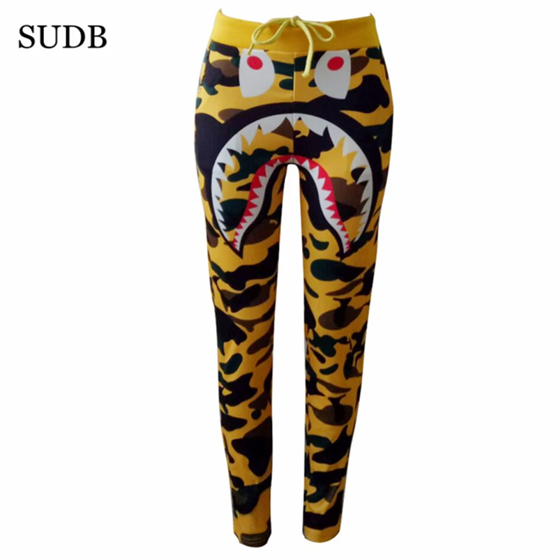SUDB камуфляжные штаны для Для женщин камуфляж бегунов уличная Pantalon хип-хоп Femme
