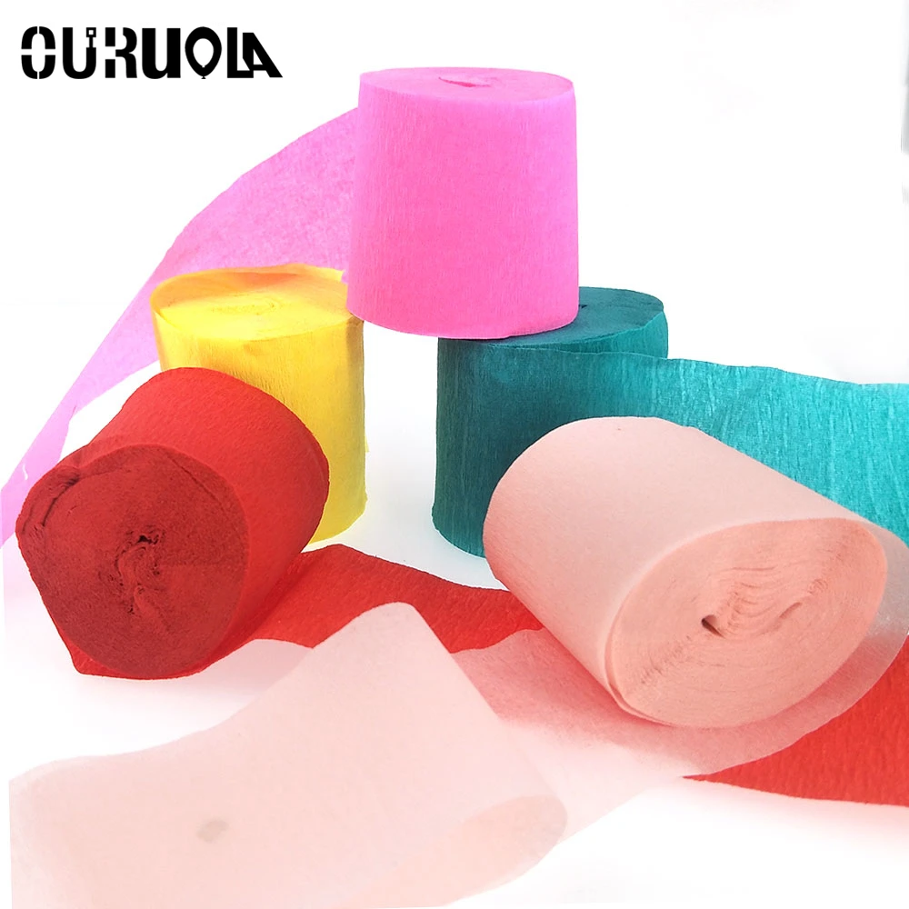 4.5cm*10m Confetti Paper Streamers DIY Garland Wedding Birthday Decoration Weeding For Weddings | Дом и сад
