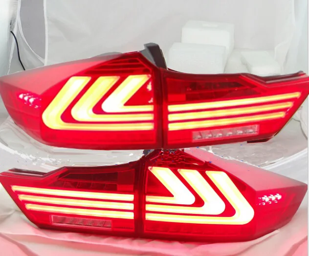 

car styling for Tail Lamp for City taillight 2014 2015 2016year City Rear Light DRL+Turn Signal+Brake+Reverse LED lights