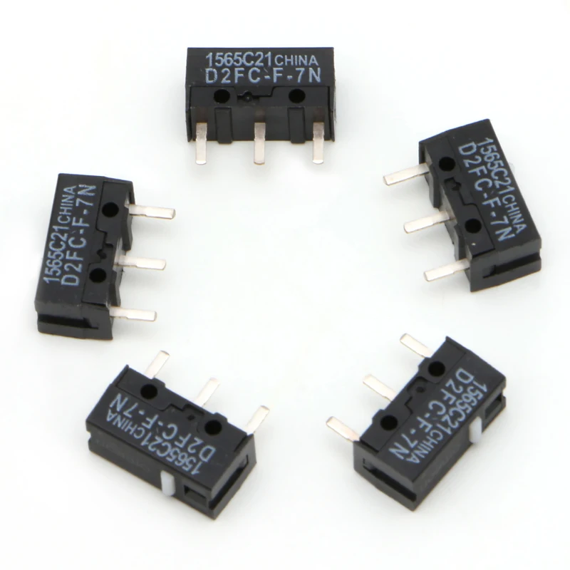 5 шт. сменные микропереключатели для мыши кнопки с резьбой замены|button micro switch|button