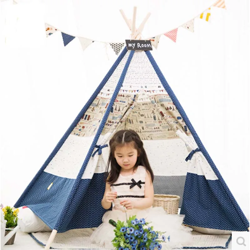 Детская игровая палатка из 100% хлопка Игровая для дома или улицы|teepee play tent|kids tenttoy