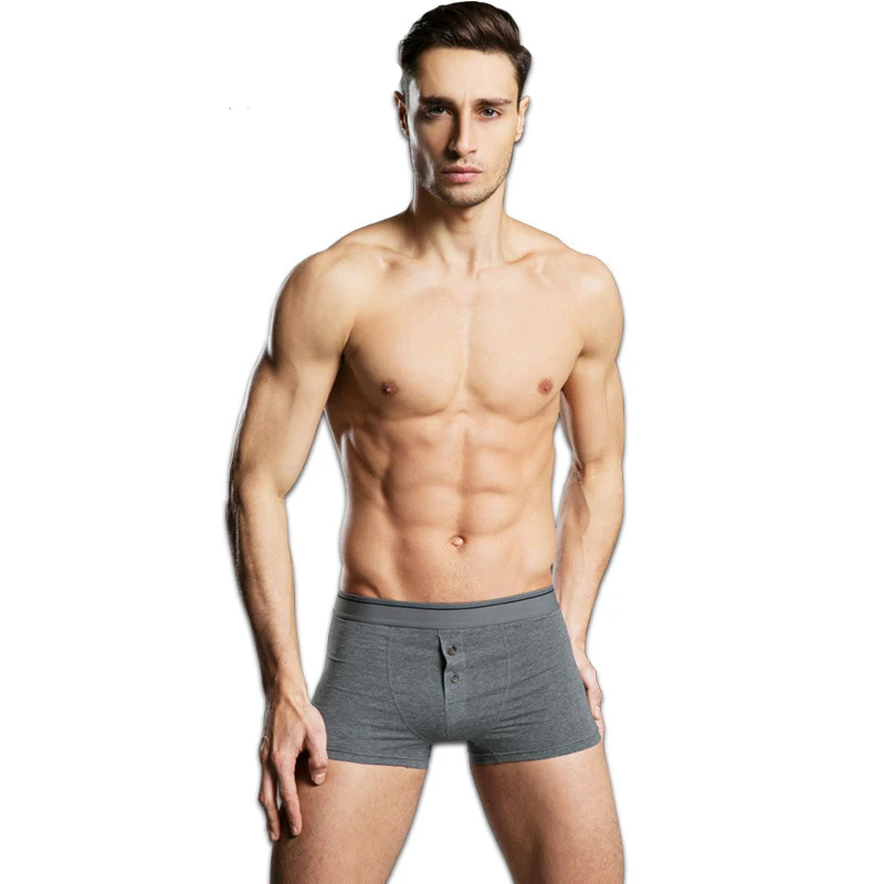 

2019 New Men Boxers Cotton Underwear Man Solid Soft Cueca Boxer Homme Shorts For Mens Modal Panties Underpants 6PCS/LOT