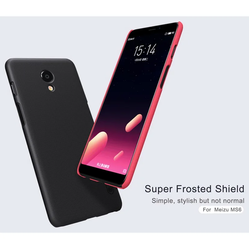 Для Meizu MS6 чехол с защитой экрана Nillkin матовый защитный ПК Жесткий s матовая задняя