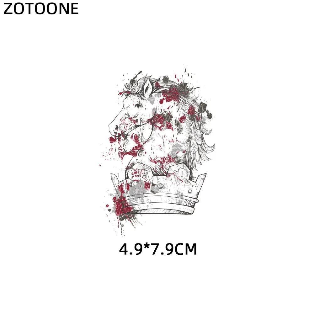 ZOTOONE DIY нашивки для одежды, наклейки для одежды, единорог, девушка, сердце, аппликация, аппликация, детская одежда E - Цвет: 1151