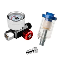 pneumatic spray gun air regulator gauge air filter kit for paint spray gun accessories in line water trap filter power tools