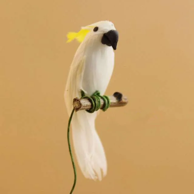 

1:12 Cute MINI Dollhouse Miniature Parrots Model