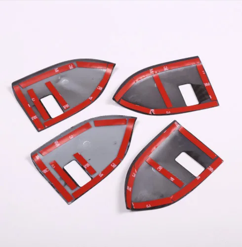 

Carbon Fiber Style For Landrover Range Rover Sport RR Sport 2014-2017 ABS Plastic Child Safety Lock Frame Cover Trim 4pcs/set